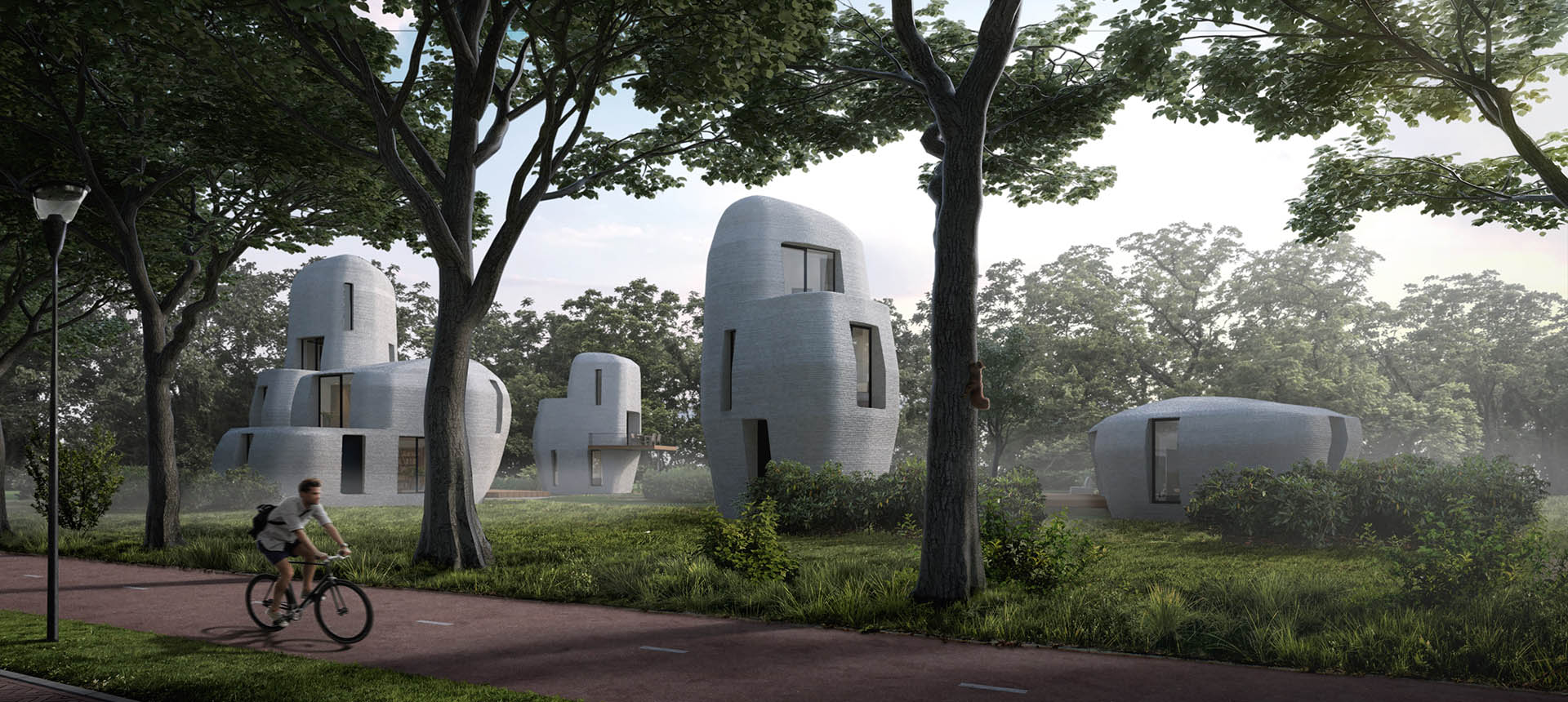 Dünyanın ilk 3D baskı beton evleri