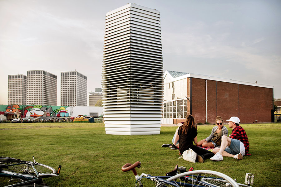Rotterdam’da İlk Hava Temizleme Kulesi Açıldı
