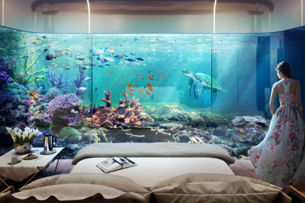 Sualtı villalarında balıklarla uyumak ister misiniz?