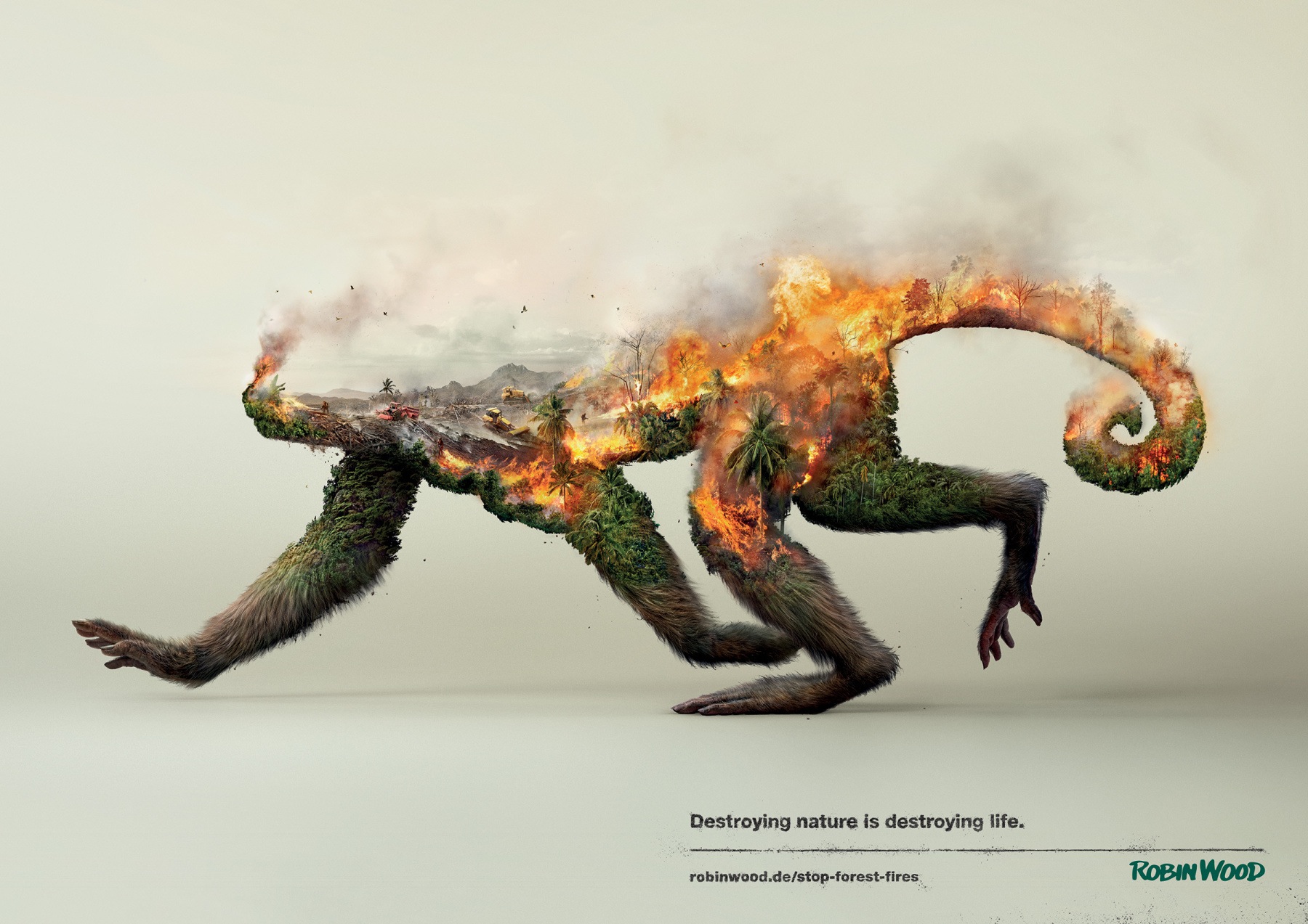 “Doğayı yok etmek, Hayatı yok etmektir” sloganı ile çarpıcı sanatsal görüntüler