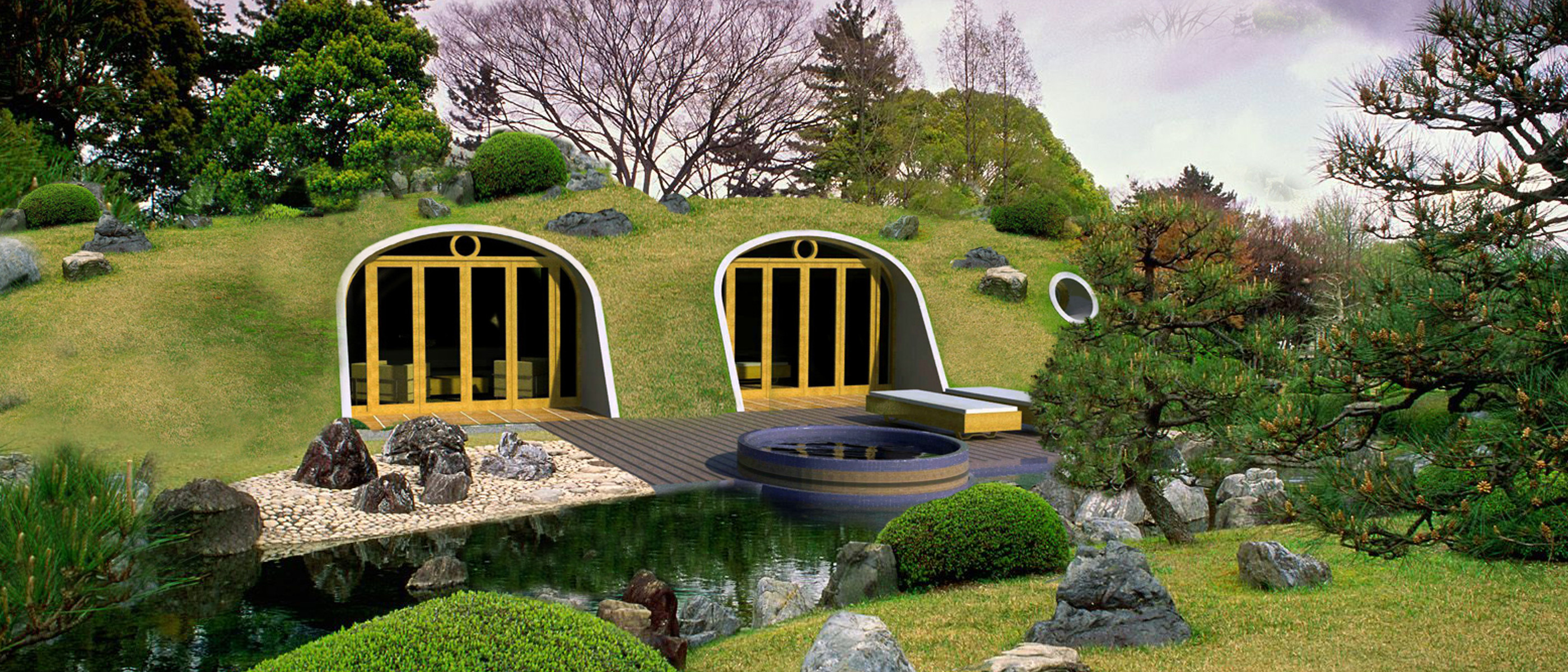 Sadece 3 günde çevre dostu yeşil çatılı bir Hobbit evi inşa edebilirsiniz